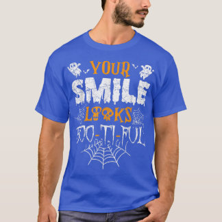 Lustigt Halloween din Smile Ser BooTiFul Ghost T Shirt