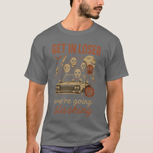 Lustigt Halloween-in Loser Vi ska slakta T Shirt (Framsida)