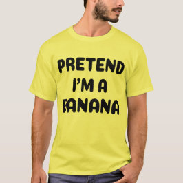 Lustigt Halloween - låtsas att jag är en Banana T Shirt
