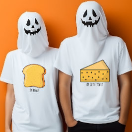 Lustigt Halloween-ost jag är med par T Shirt