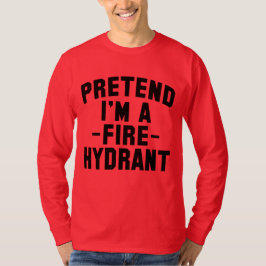Lustigt Halloween påstår att jag är ett brandhydra T Shirt
