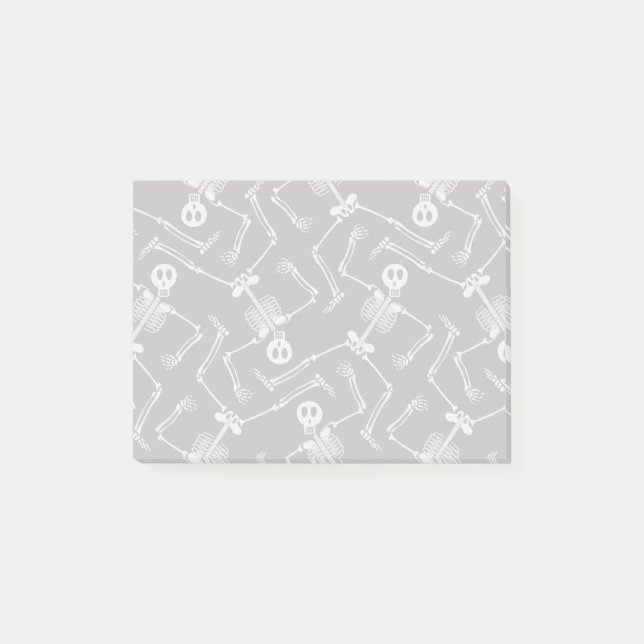 Lustigt Halloween Skeleton Post-it Block (Framsida)