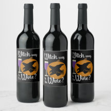 Lustigt Halloween Witch Way till Vin Pumpkin