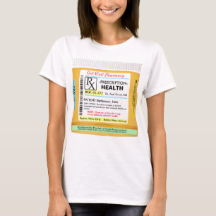 Lustigt hälsorecept t shirt