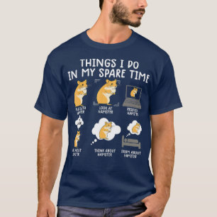 Lustigt hamster för kvinnor, hamma söta djurälskar t shirt