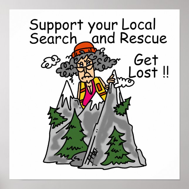 Lustigt Hämta Borttappad Poster (Framsidan)