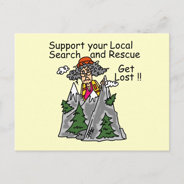 Lustigt Hämta Borttappad Vykort (Framsida)