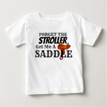 Lustigt "Hämta en sadel" Cowboy Baby T-Shirt