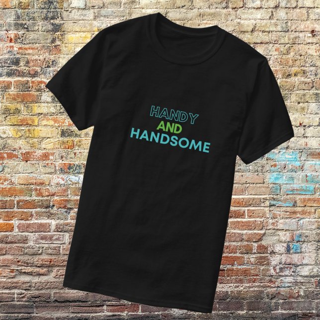 Lustigt handtag och handstil t shirt (Skapare uppladdad)