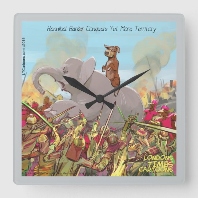Lustigt Hannibal, erövreringens väggklocka (Framsida)