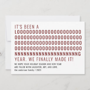 Lustigt har äntligen gjort det till ett nytt år julkort