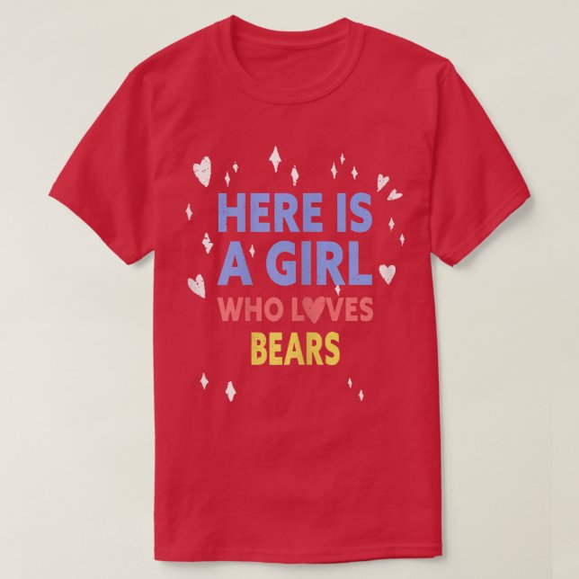Lustigt här är en flicka som Kärlek föder T Shirt (Design framsida)