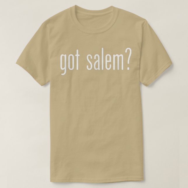 Lustigt Har Salem Classic Retro-Roligt T Shirt (Design framsida)