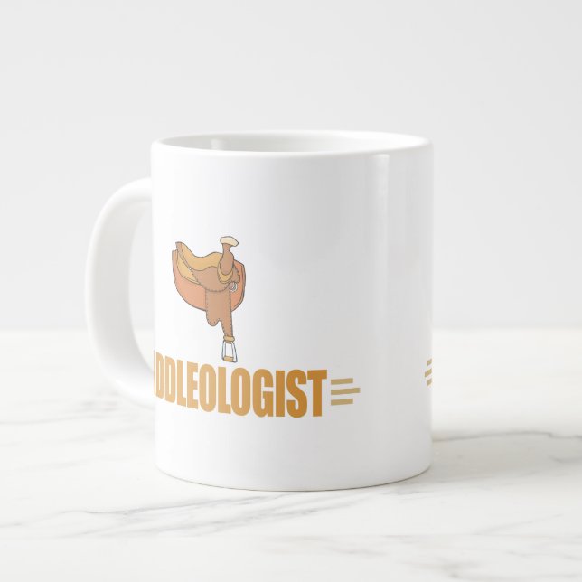 Lustigt häst, sadel jumbo mugg (Framsida vänster)