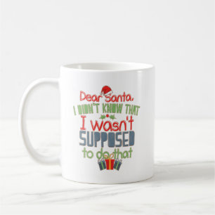 Lustigt Helgdag Kära jultomten Novelty Kaffemugg