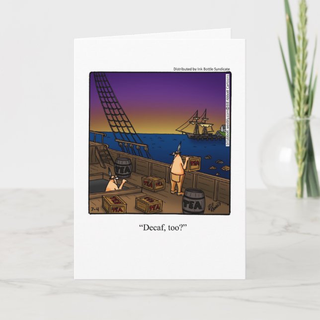 Lustigt Helgdag Lycklig 4 juli-kort Kort (Framsida)