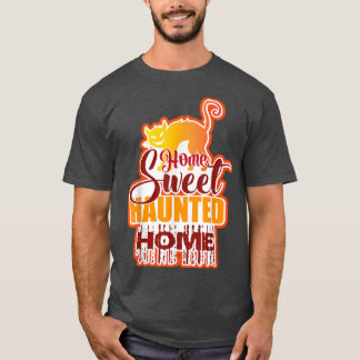 Lustigt hemsött hemstad Halloween T Shirt
