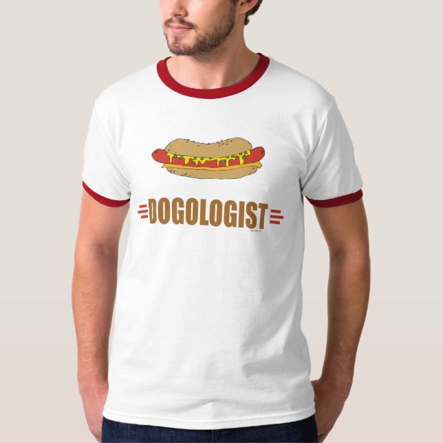Lustigt Hett, Hund T Shirt (Framsida)