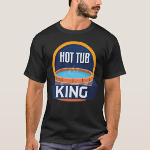 Lustigt Hett Tub Kung Slappna av Spa Sauna Party H T Shirt