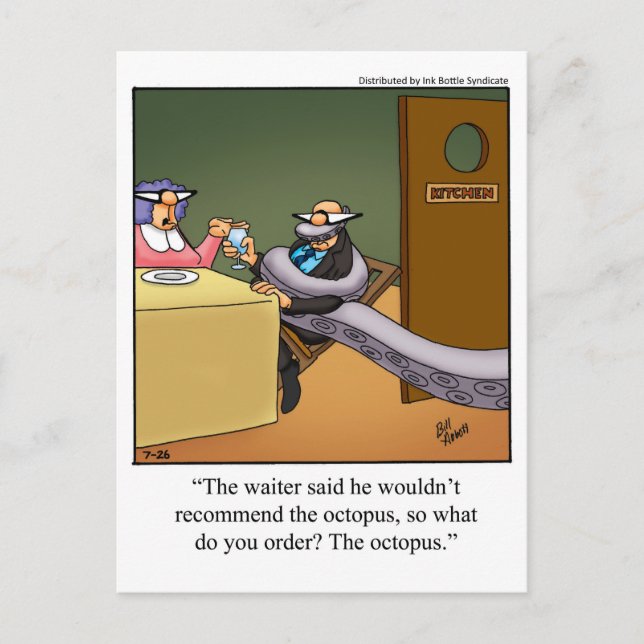 Lustigt Hi & Hej Humor-vykort Vykort (Framsida)