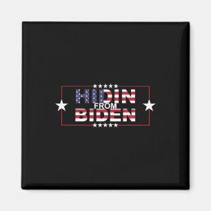 Lustigt Hidin från Biden - Anti Joe - Pro Trump Magnet