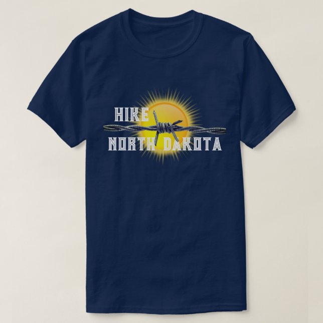 Lustigt Hike "ditt tillstånd" och Barbed Wire T Shirt (Design framsida)