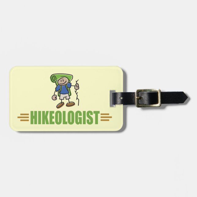 Lustigt Hiker Bagagebricka (Horisontell Framsida)