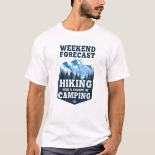 Lustigt Hiker Helg prognostiserar en ökning med en T Shirt