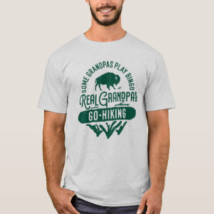 Lustigt Hiking-citat för Grandpa och Pappa T Shirt