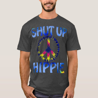 Lustigt Hippie-designen Håll tyst på Hippie Coola- T Shirt