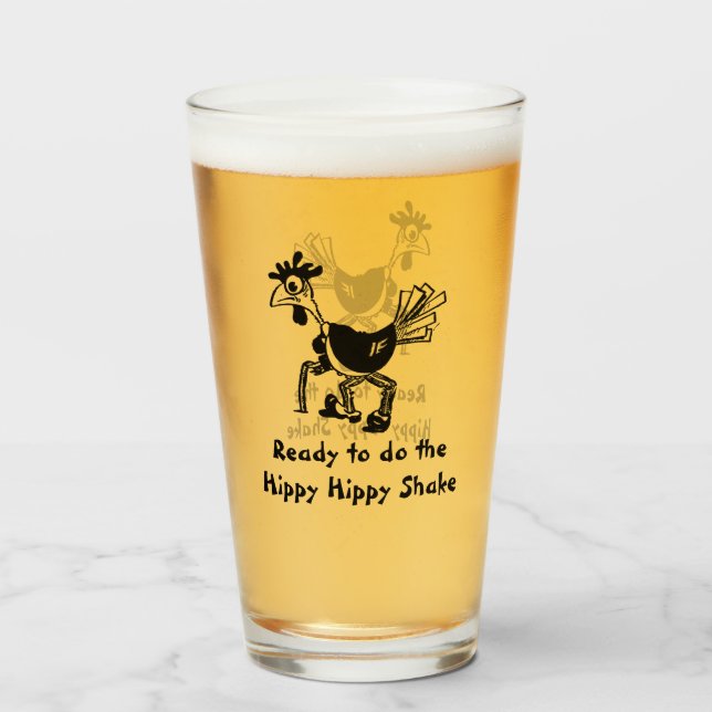 Lustigt Hippy Shake Glaskopp (Framsida fylld)