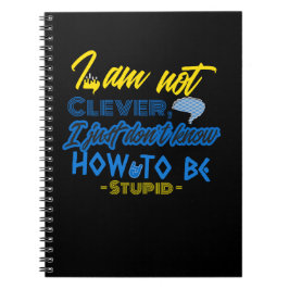 Lustigt, hjärndesign anteckningsbok