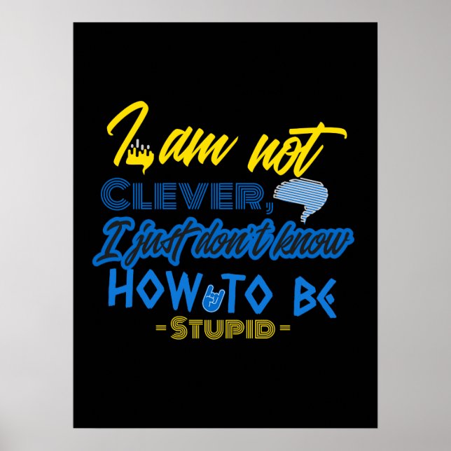 Lustigt, hjärndesign poster (Framsidan)