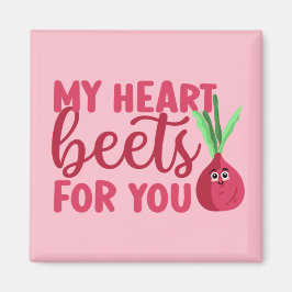Lustigt hjärtslag för dig, Cute Valentines day Ros Magnet