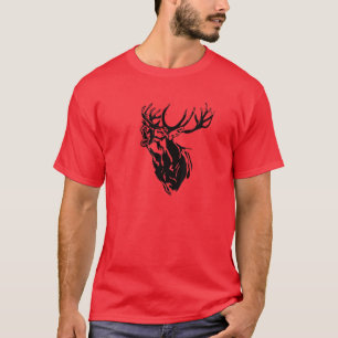 Lustigt Hjort, Hunter, jakt, Antlers T Shirt