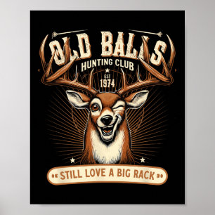 Lustigt Hjort Jakt på födelsedagspun För manar 50: Poster