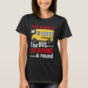 Lustigt HJUL på Kids Boys BUSS Småbarn T Shirt