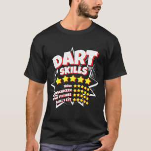 Lustigt hobby-dart-spelare mörkar professionellens t shirt