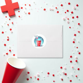 Lustigt "Hon kommer att ringa Shots" Nurse Grad Runt Klistermärke