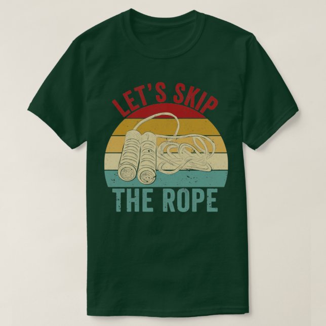 Lustigt hoppa över Rope Jumping Rope, så att Rop k T Shirt (Design framsida)