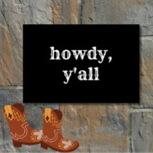 Lustigt Howdy Y'all Modern Minimum Southern Welcom