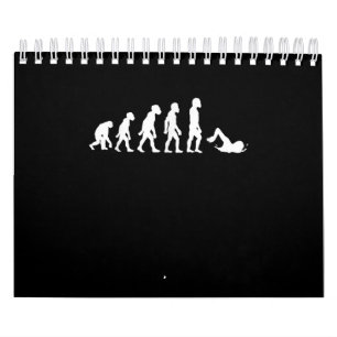 Lustigt humant simmande evolutionssvimmer-Simma Kalender