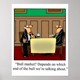 Lustigt Humor på Lagrar-marknaden Poster