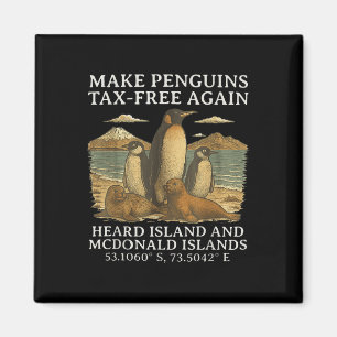 Lustigt Humor Sarcastic Penguin make Penguin Tax-f Magnet