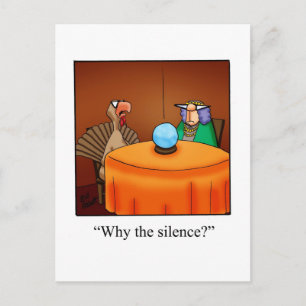 Lustigt Humor vykort för Thanksgiving