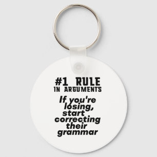Lustigt humoristisk Grammar-citat - engelsk lärar Nyckelring