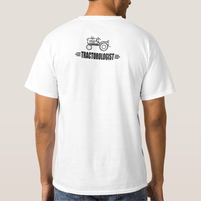 Lustigt humoristisk traktortraktortraktorns Tävla Tee Shirt (Baksida)
