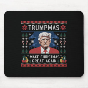 Lustigt humoristiska trumpmas Gör jul Underbar ige Musmatta