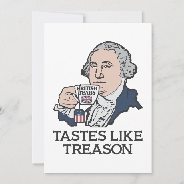 Lustigt humoristiskt 4:e juli-inbjudan till Helgda Inbjudningar (Framsida)