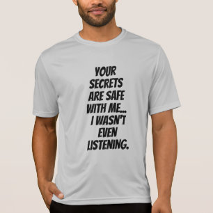 Lustigt humoristiskt tal: Hemlig Säker avlyssning T Shirt